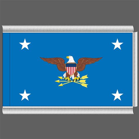Us Secretary Of Defense Fringed Flag