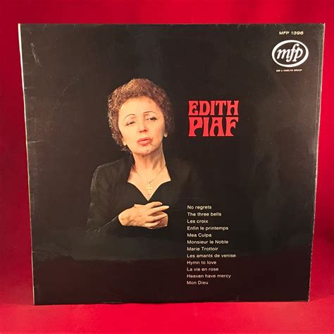 Edith Piaf Edith Piaf Uk Vinyl Lp Excellent Condition Same Self Titled Mfp A Ebay