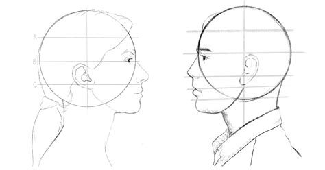 How To Draw A Face From The Side Step By Step