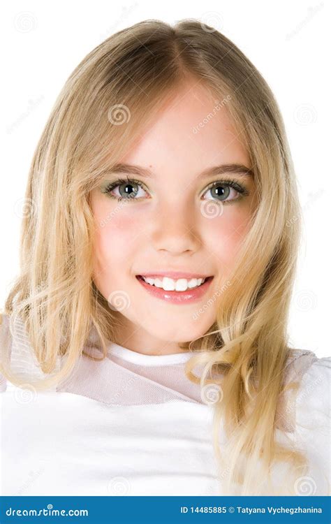 Close Up Portrait Of A Little Girl Stock Image Image Of Person Smile