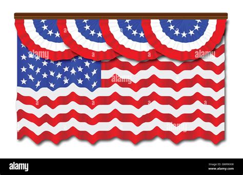 Stars Stripes American Flag Draped Stock Vector Images Alamy