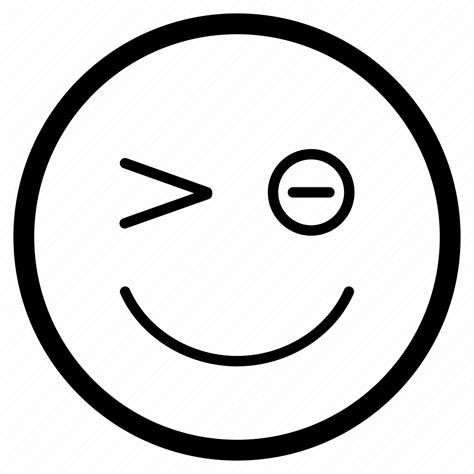 Emoji Emoticon Face Smiley Wink Winking Icon Download On Iconfinder