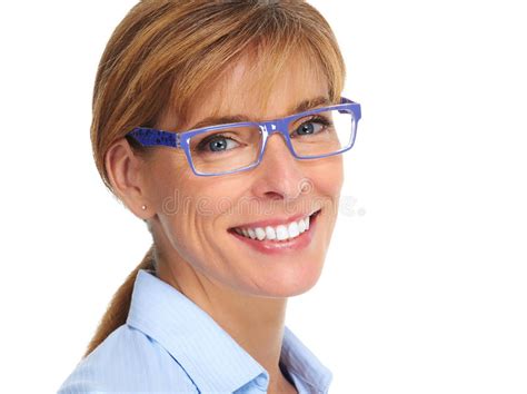Woman Face With Eyeglasses Stock Image Image Of Eyewear Look 89857855