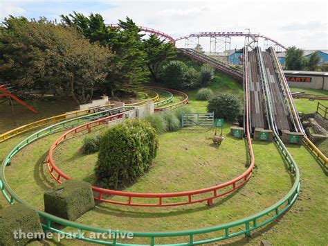 Designed by ron toomer and manufactured by arrow dynamics , the ride opened to the public on 28 may 1994 as the tallest and steepest roller coaster in the world. Steeplechase at Blackpool Pleasure Beach | Theme Park Archive