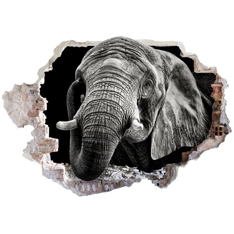 D Wandtattoo Meermann Afrikanischer Elefant Trenddeko Ch