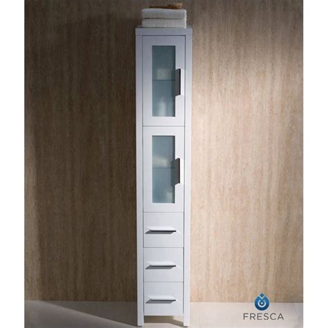 No house should be without one. Fresca Torino Tall Bathroom Linen Side Cabinet in White ...