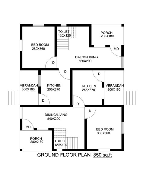 850 Sq Ft Home Plan Media Homes