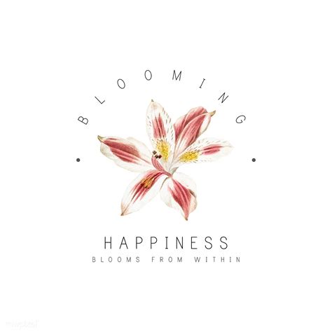 Happiness Blooms From Within With Lily Flower Vector Free Image By