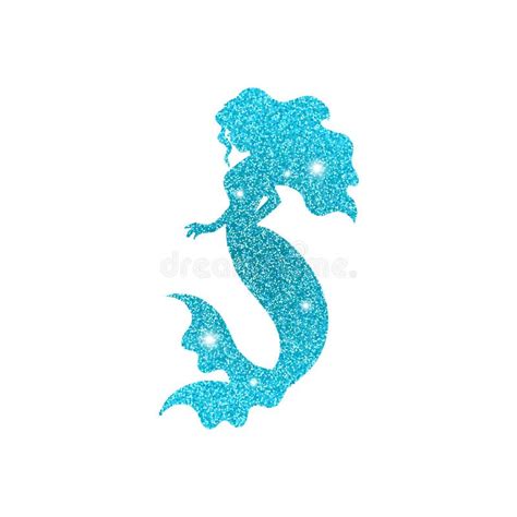 Silhouette Of Mermaid Stock Vector Illustration Of Flash 96455543