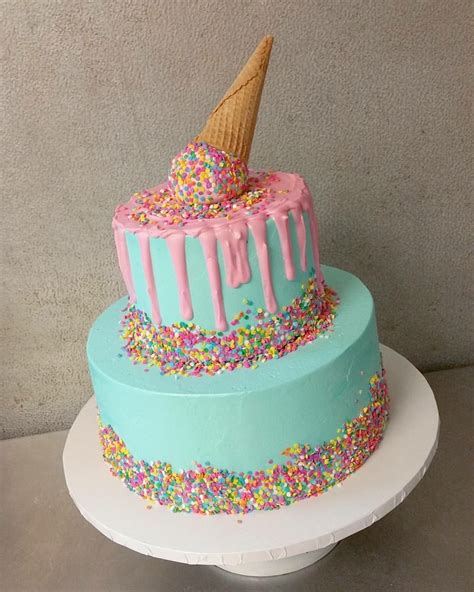 Ice Cream Cake Cool Birthday Cakes Ice Cream Cake Ice Cream Birthday Party