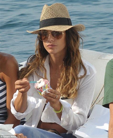 Nothing Beats Italian Gelato Elisabetta Canalis Is Spotted Enjoying A Tub Of Ice Cream Whilst