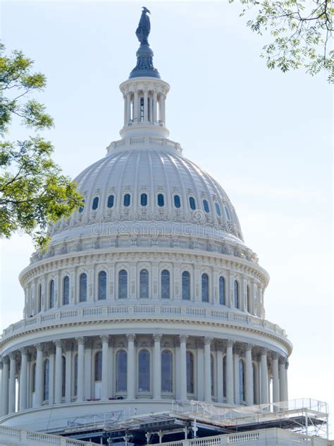 Top Of Dome Of Us Capitol Building Stock Image Image Of Famous