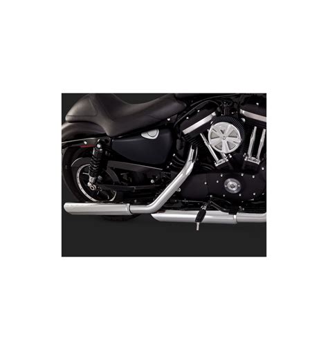 V h slip ons sportster iron 1200. Vance and Hines chrome Twin Slash Slip ons - 16861 Harley ...