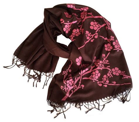 Cherry Blossom Scarf T For Mom Bridesmaid Wrap Bridesmaid Shawl Cherry Blossom Wedding