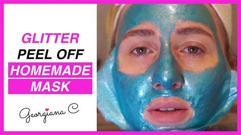 Diy Peel Off Face Mask Made With Edible Glitter Youtube
