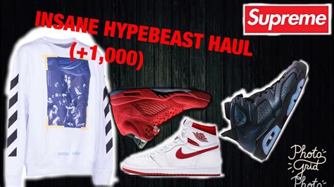 Insane Hypebeast Clothing Off White Jordans And Supreme 1000