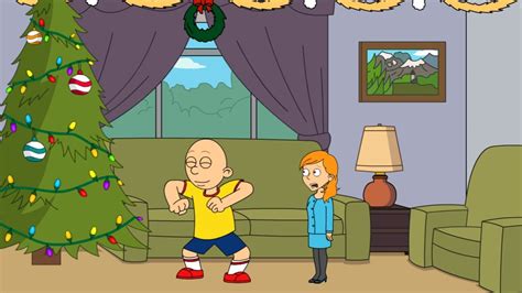 Caillou Puts The Christmas Tree Up After Being Told Nogrounded Read