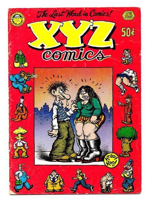 XYZ Comics Cover Art By Robert Crumb Robert Crumb Art Robert Crumb