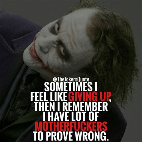 I found this in an edgy joker motivational quotes video on youtube. 547 Likes, 4 Comments - Joker Quotes (@thejokersquote) on ...