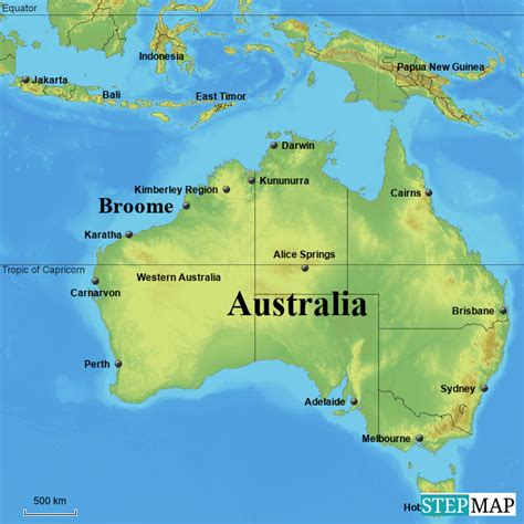 Stepmap Broome Landkarte Für Australia
