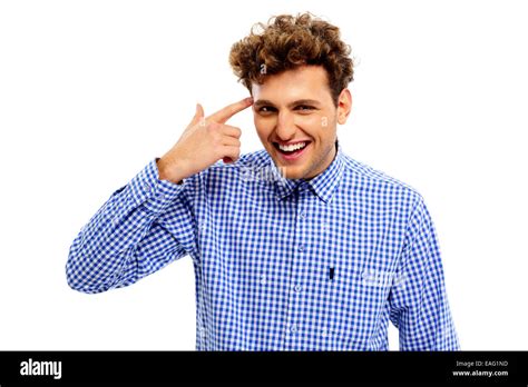 Man Pointing Finger Gun Gesture High Resolution Stock Photography And