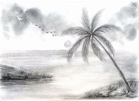 Landscape Drawing Ideas Awesome Nature Scenry Sketch Ideas Pencil