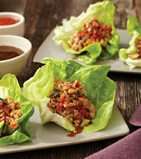 Chicken Lettuce Cups With Hoisin Sauce Recipe Healthy Recipe