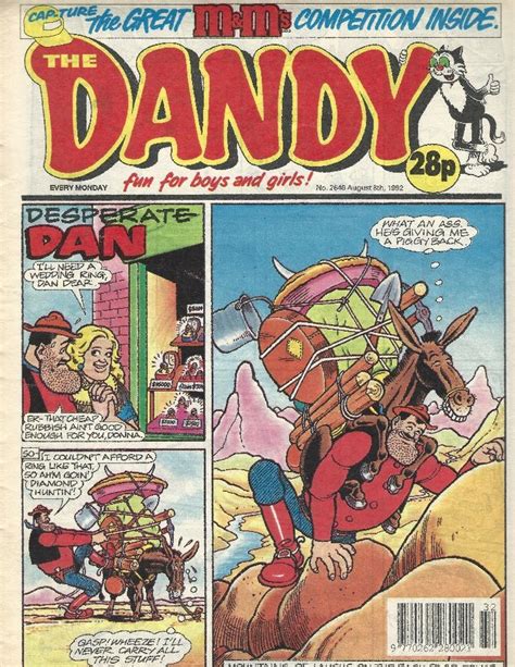 Dandy Comic 2646 1992 Part 9 Of How Desperate Dan Nearly Got Married