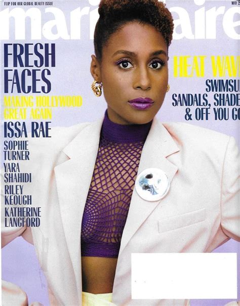 May 2018 Cover With Issa Rae Issa Rae Global Beauty Marie Claire