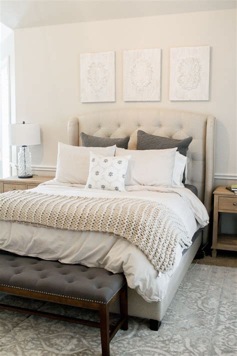 Some of our favorite master bedroom ideas include custom headboards that allow you to make a statement with scale, color, and pattern, installing serene neutrals and solid fabrics create a peaceful retreat. Get the Look: Cozy, Neutral Master Retreat | Bedding ...