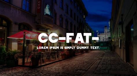 Cc Fat Font Download Free For Desktop And Webfont