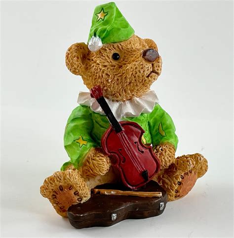 Vintage 1995 Take Me Home Teddies Jester Jim Violin Player Etsy