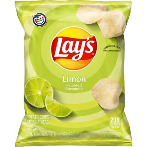 Lays Limon Flavored Potato Chips 15 Oz Smiths Food And Drug