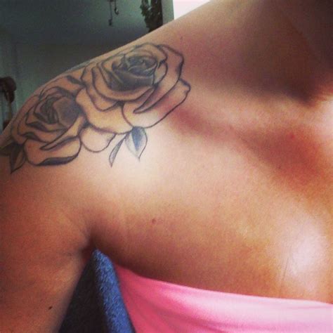 So, that is why today we are showing you 21 of the most stunning rose shoulder tattoos. My rose shoulder tattoo. | Tattoos, Rose tattoos