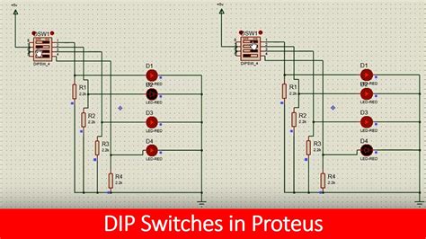 How To Use A Dip Switch Proteus Tutorial Youtube