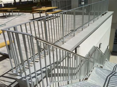 Handrails & railings offers reliable handrails for any project. Outdoor staircase. Designed and built by me. Mild steel ...