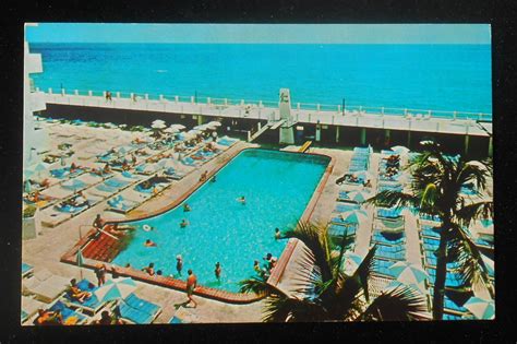 1970s Swimming Pool Beau Rivage Resort Bal Harbour Miami Beach Fl Dade