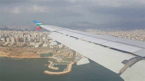 Middle East Airlines Mea A320 Landing In Beirut Airport Bey Olba