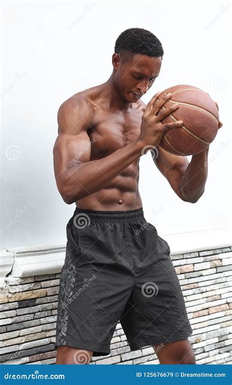 Fitness Male African American Model Stock Image Image Of African