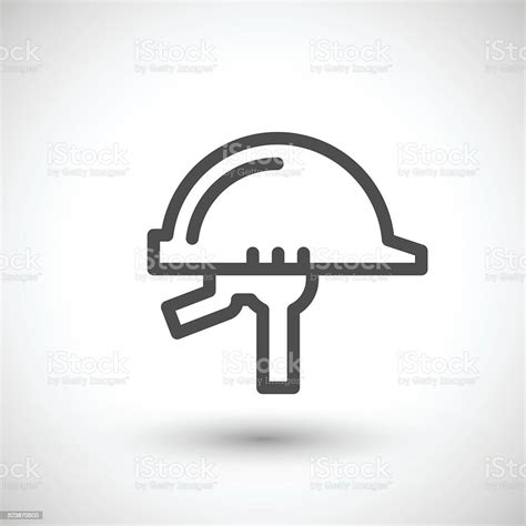Helmet Line Icon Stock Illustration Download Image Now Architect