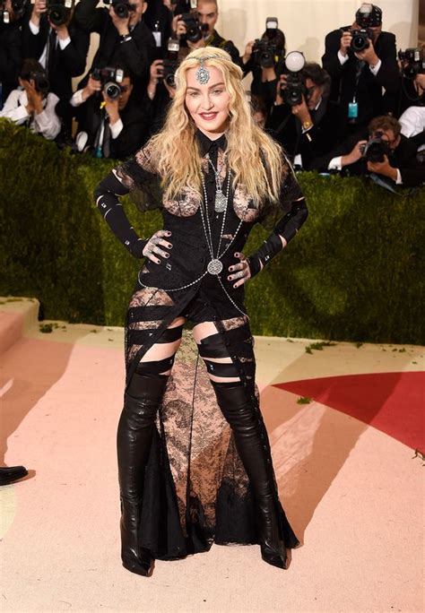 Madonna Proudly Flashes Her Boobs And Bum In Revealing Sheer Black Gown