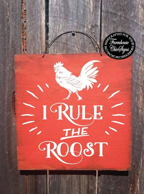 Rooster Decor Rooster Sign Rooster Wall Art Rooster Roosters