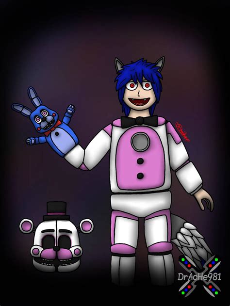 Shadow The Wolf In An Funtime Freddy Costume By Drache981 On Deviantart