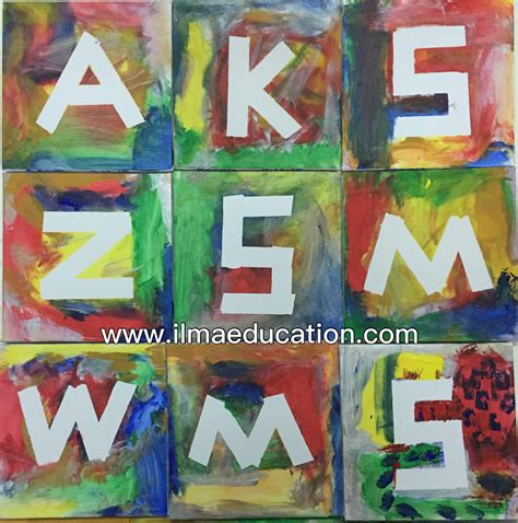 ILMA Education: Masking Tape Letter Painting