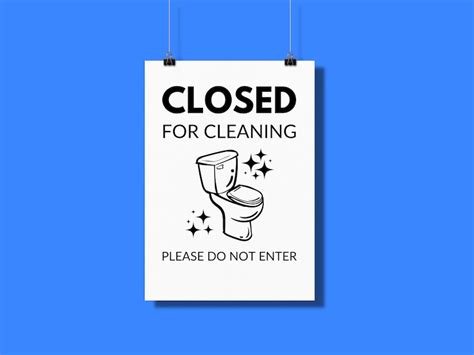 Toilet Out Of Order Sign Printable Restroom Out Of Service Etsy Canada
