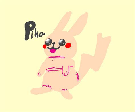 Naked Pikachu Drawception