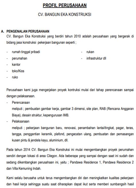 Maxicool engineering company's registered name alamat yang didaftarkan : Contoh Company Profile Yang Menarik (Download Template)