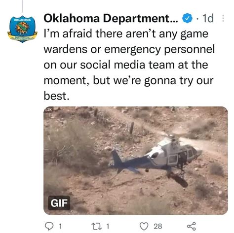 Hilarious Oklahoma Department Of Wildlife Tweets Media Chomp