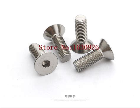 Free Shipping 100pcs Din7991 M3x10 Mm M3 10 Mm Flat Head Countersunk Head 304 Stainless Steel