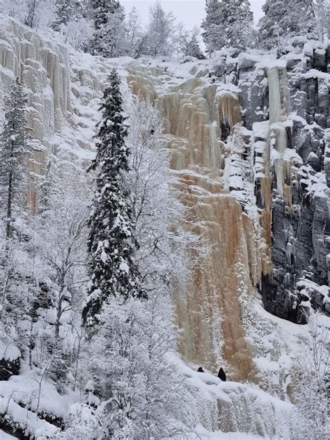 Snowshoe Safari To Korouoma Frozen Waterfalls Visit Finland